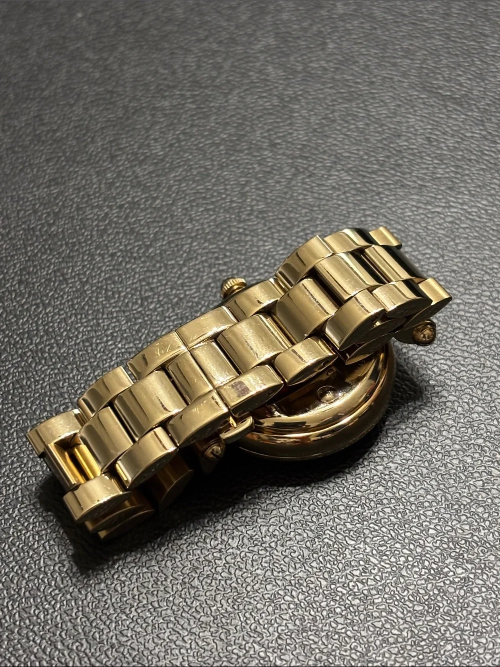 Marc Jacobs Gold Tone Lightning Bolt Bracelet Watch